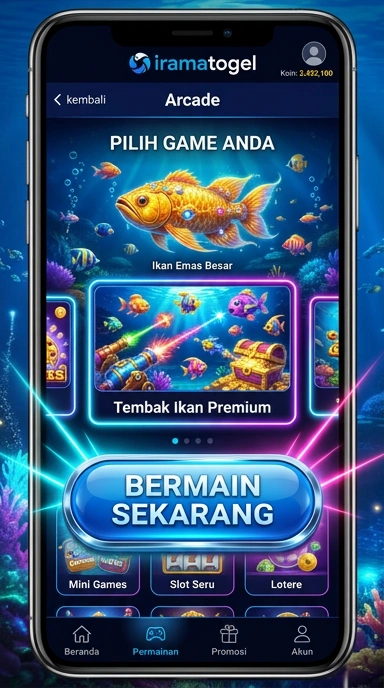 Tampilan antarmuka pengguna aplikasi iramatogel yang modern dan menarik.